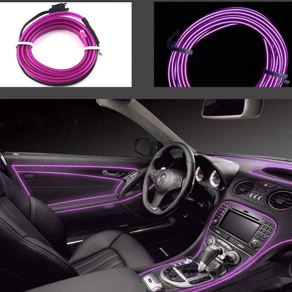 Automaze El Wire, 5M Neon Lights 5V with Fuse Protection for Car Interior Decoration rj1jn6-fq