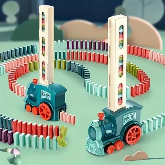 Train Toy Domino Set for Kids BPA Free Plastic with Sound Effects rj1jn6-fq