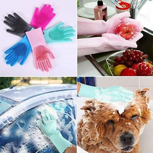Gloves - Magic Silicone Cleaning Gloves ( 1 Pair ) rj1jn6-fq