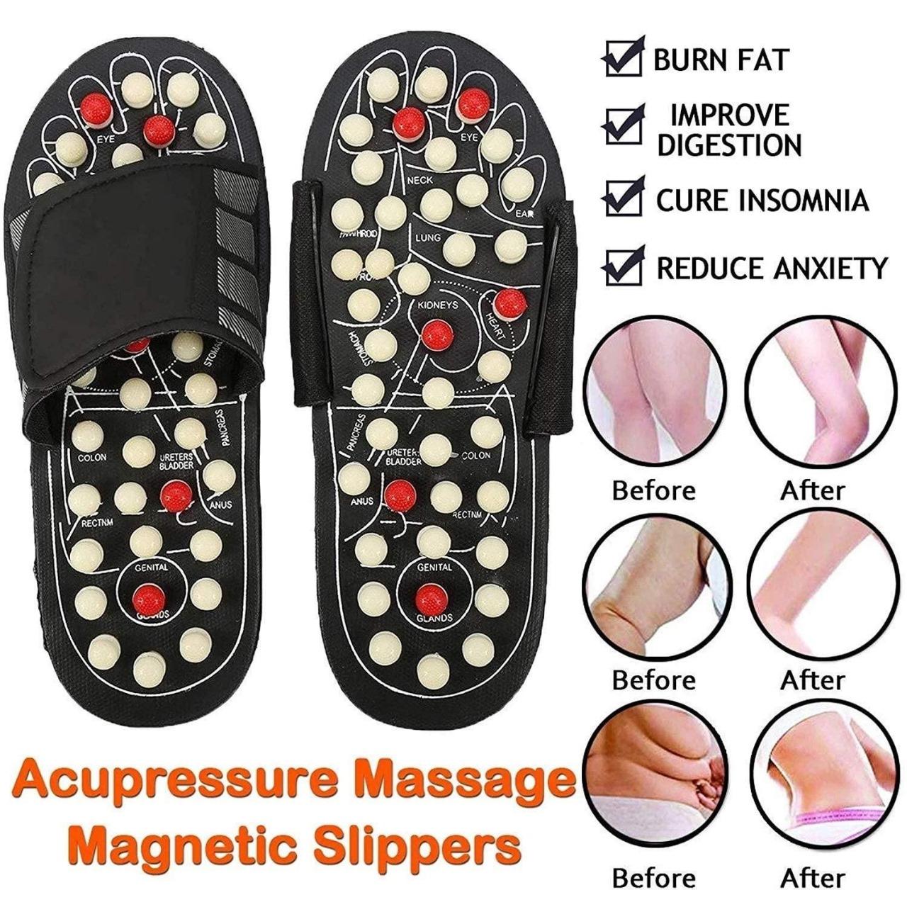 Acupressure and Magnetic Therapy Paduka Slippers for Full Body Blood Circulation For Men and Women rj1jn6-fq