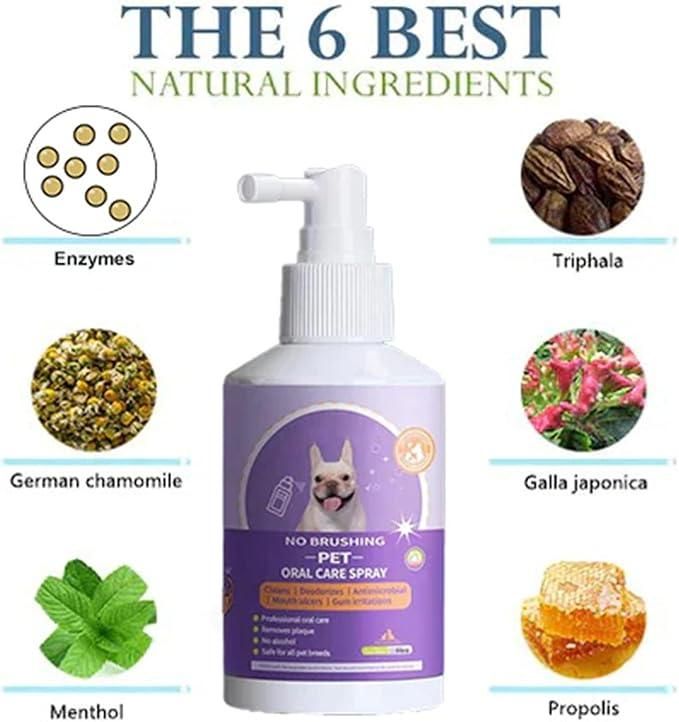 No Brushing Pet Oral Care Spray 100ml Pack of 2 rj1jn6-fq