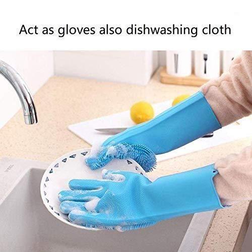 Gloves - Magic Silicone Cleaning Gloves ( 1 Pair ) rj1jn6-fq