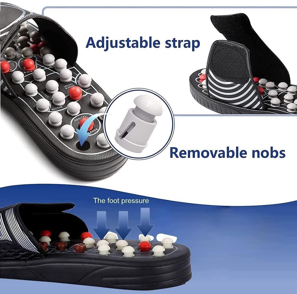 Acupressure and Magnetic Therapy Paduka Slippers for Full Body Blood Circulation For Men and Women rj1jn6-fq