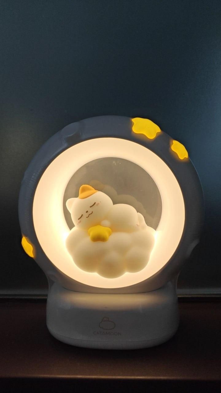 Sleeping Cat LED Night Light Lamp with Touch Control rj1jn6-fq