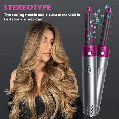 5 in 1 Multifunctional Hair Dryer Styling Tool, Detachable 5-in-1 Multi-Head Hot Air Comb, The Negative Ion Automatic Suction Hair Curler rj1jn6-fq