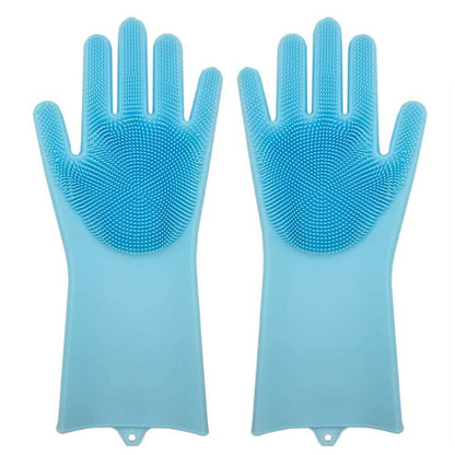 Gloves - Magic Silicone Cleaning Gloves ( 1 Pair ) rj1jn6-fq