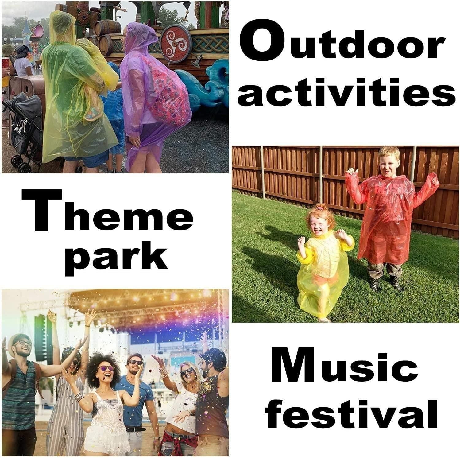 FULLY Reusable Wallet Rain Card Rain Coat for Adults (Set of 5) Multicolour rj1jn6-fq