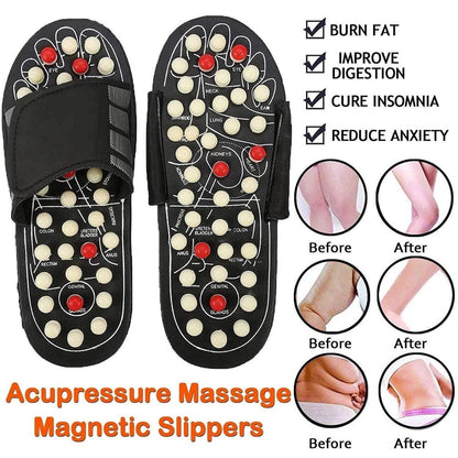 Acupressure and Magnetic Therapy Paduka Slippers for Full Body Blood Circulation For Men and Women rj1jn6-fq