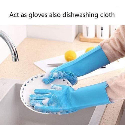 Gloves - Magic Silicone Cleaning Gloves ( 1 Pair ) rj1jn6-fq